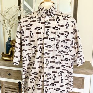 SALE🎈 Columbia Men’s Fish Short Sleeve Shirt
